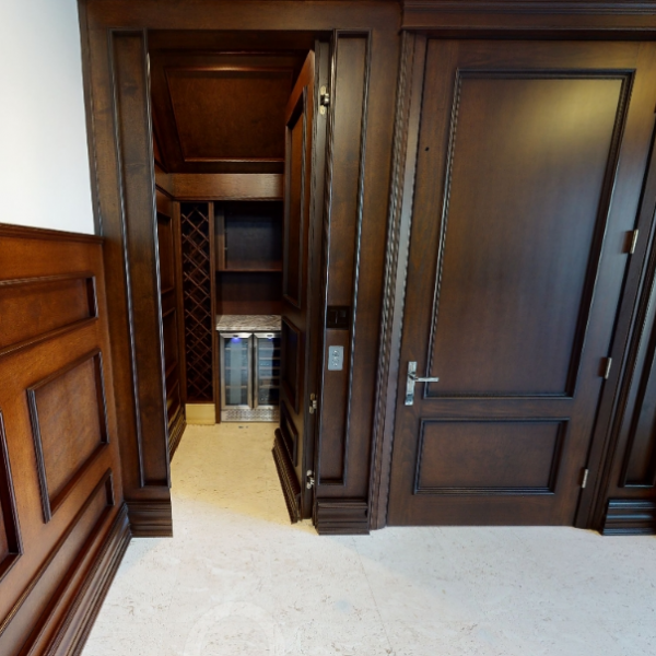 wine cellar and hidden safe room cape coral florida home for sale